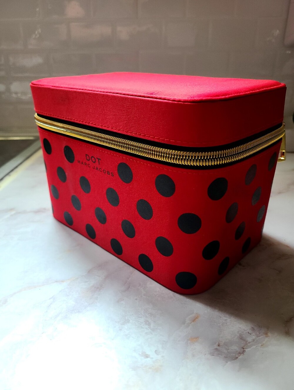 Marc Jacobs DOT Red & Black Polka Dot Cosmetic Vanity Case